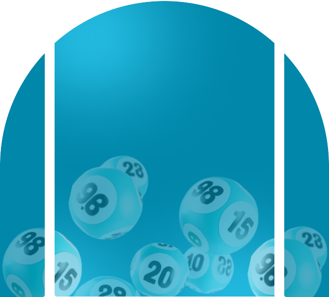 Lottery winner illustration with money